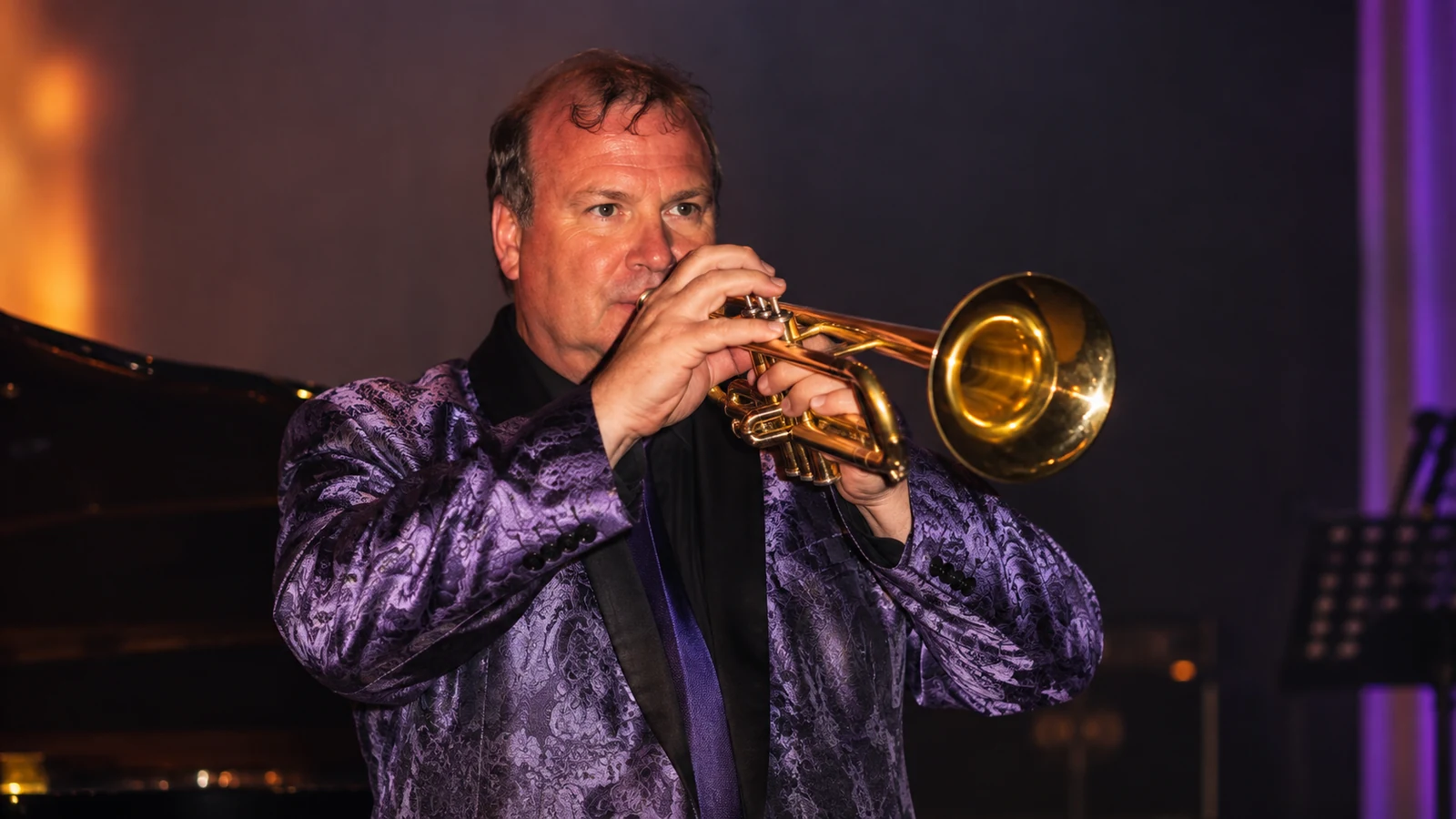 Steve Walker playing trumpet
